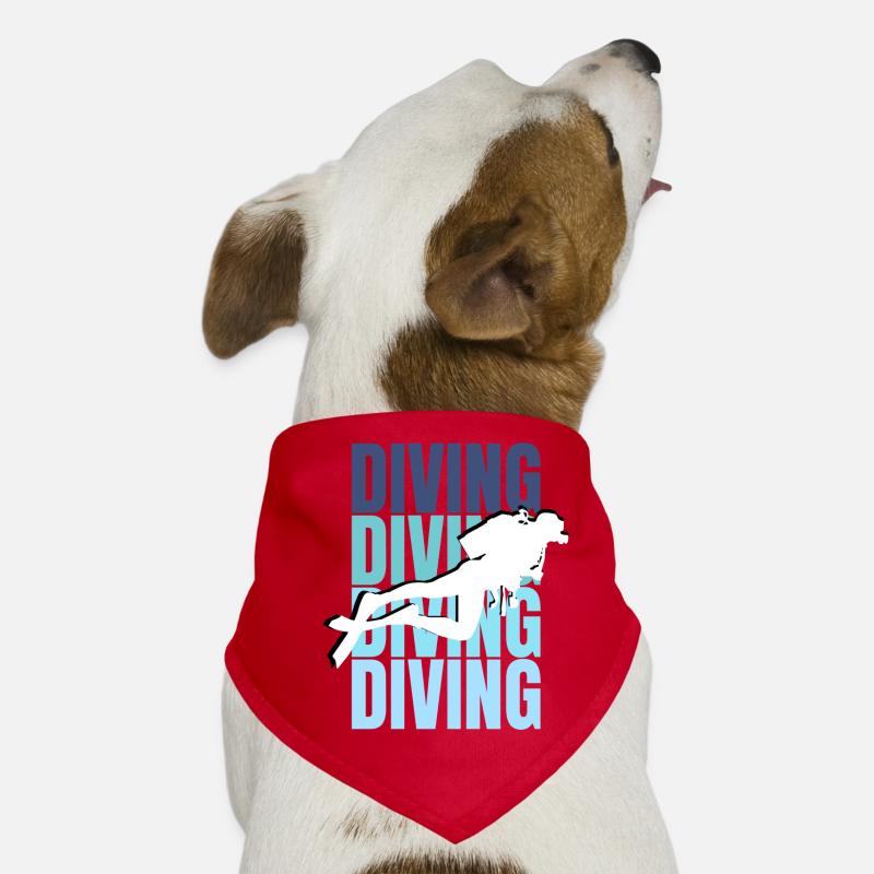 Diving Passion: Erkunde das tiefe Blau Hunde-Bandana