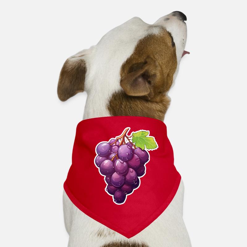 Grapes Blue Vine Dog Bandana
