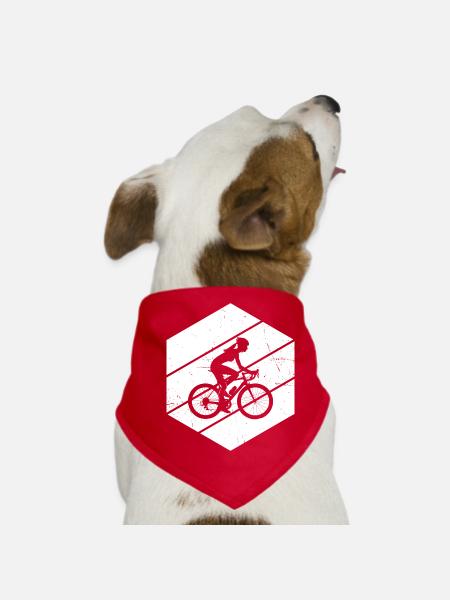 Cycling Men's Cyclists Cycling Cycling - Dog Bandana - red - Front