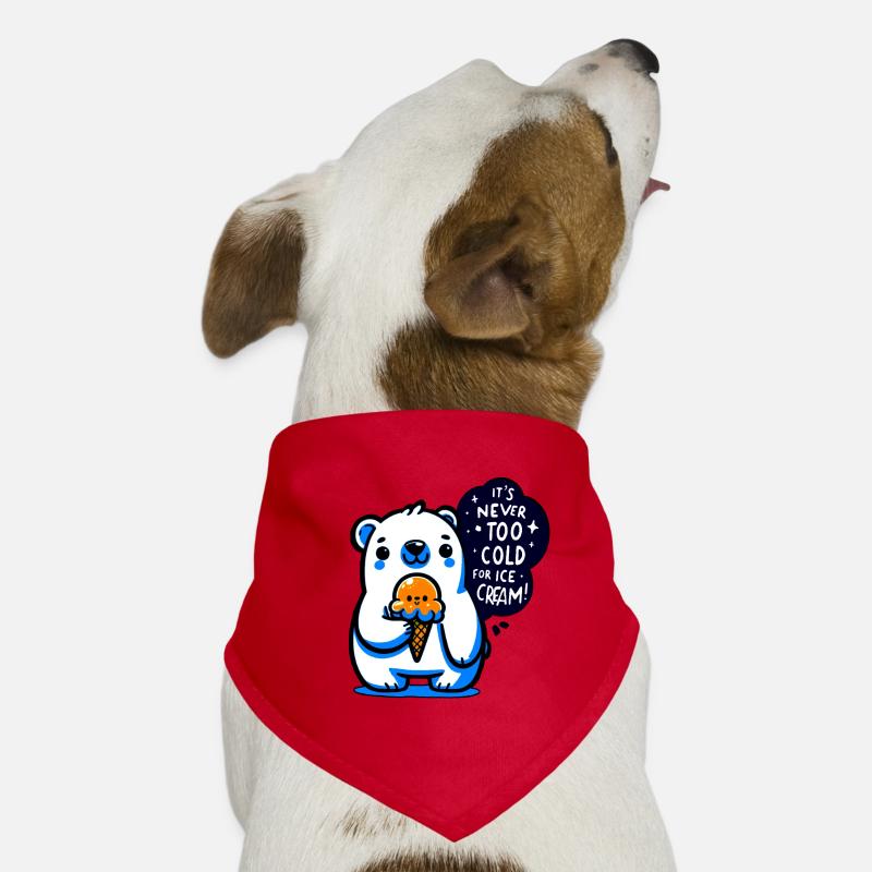 It is never too cold for icecream Hunde-Bandana