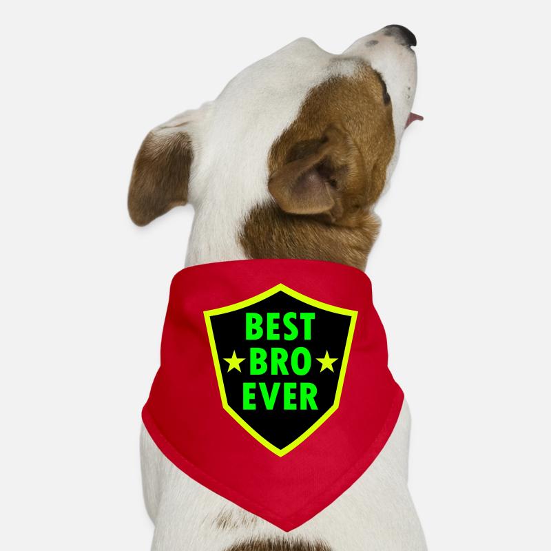 Best bro ever (Wappen, Sterne) Hunde-Bandana