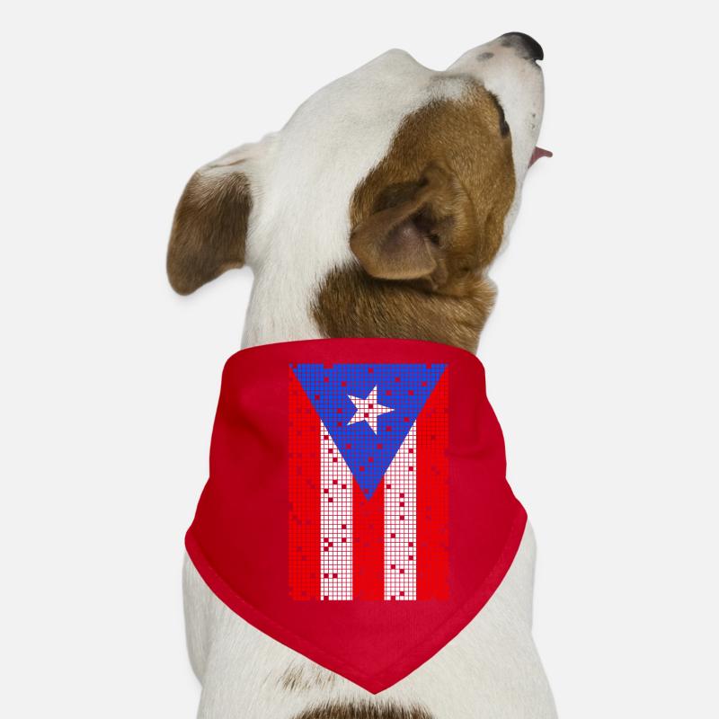 8bit Puerto Rico Hunde-Bandana
