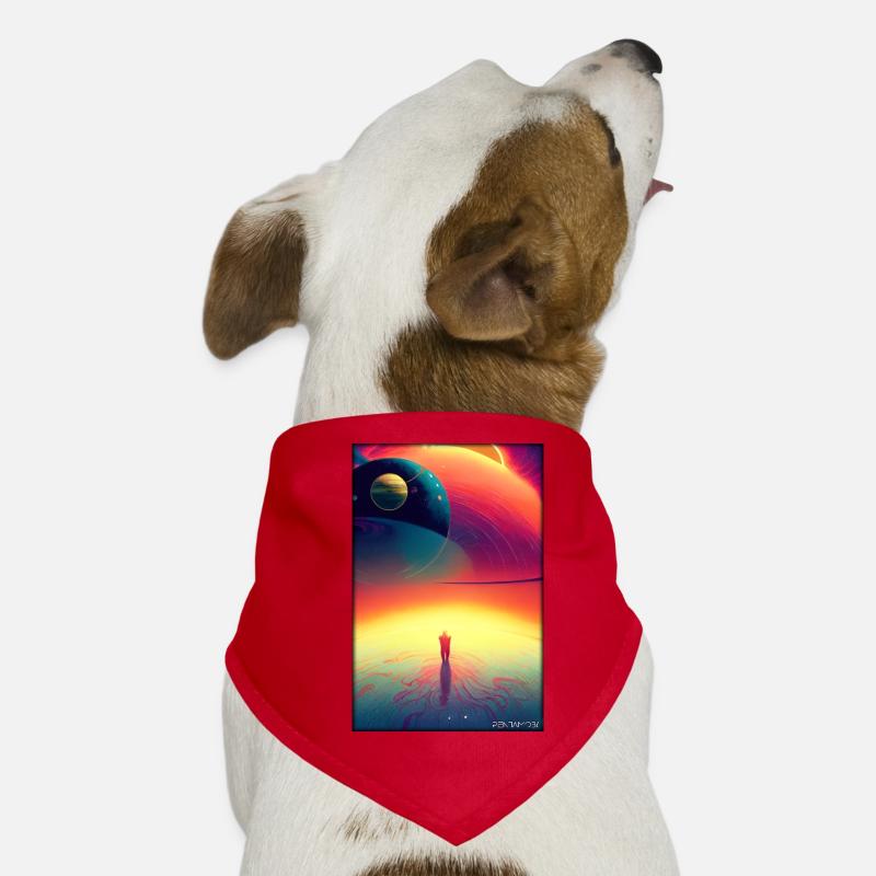 Galaxy Cosmos Universe Solar System Astronaut Dog Bandana