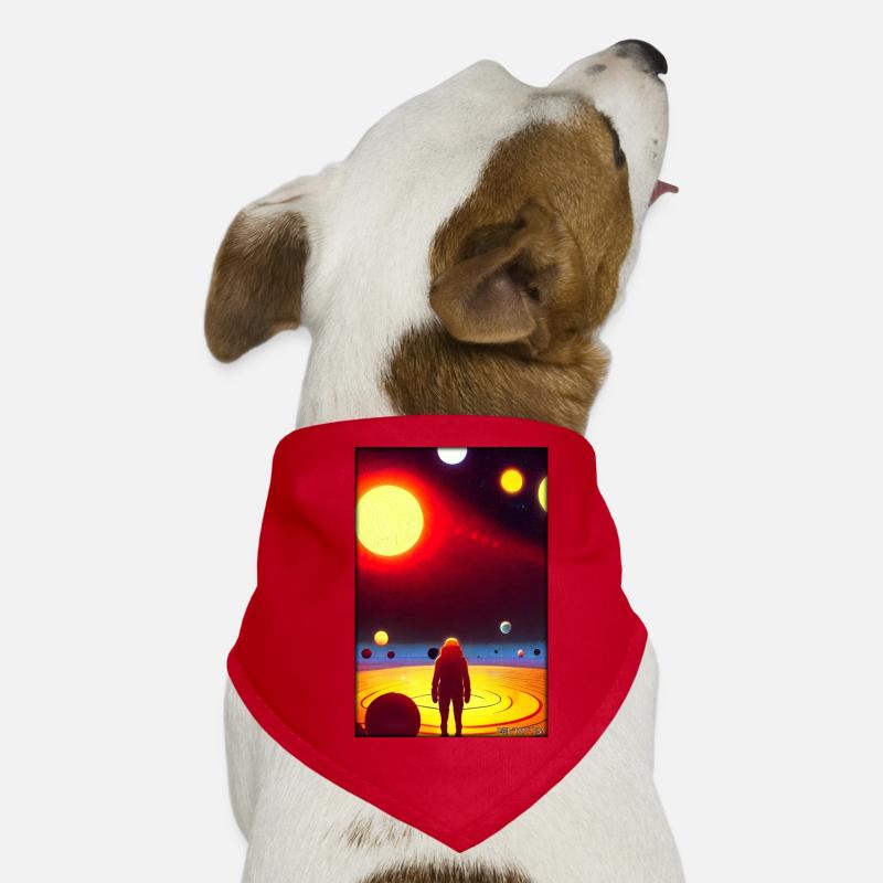 Galaxy Cosmos Universe Solar System Astronaute Bandana pour chien
