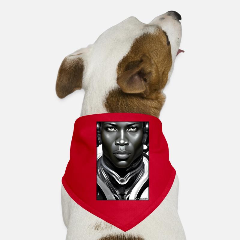 Cyborg Man Future Sci-Fi Machine Technology Dog Bandana