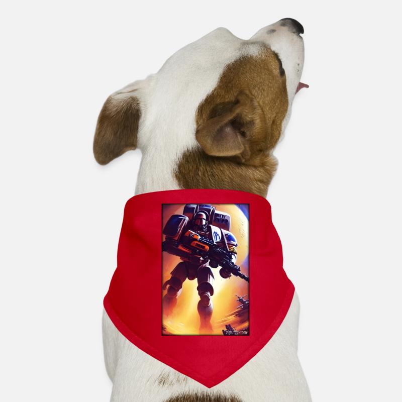 Kampfbot Robot Super Soldat Machine Guerrier Bandana pour chien