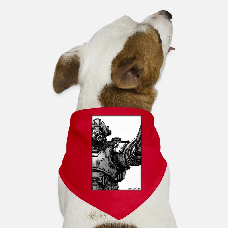 Kampfbot Roboter Supersoldat Maschine Krieger Hunde-Bandana