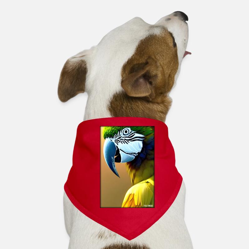 Perroquet Perroquet Oiseau Oiseaux Ara Faune Bandana pour chien