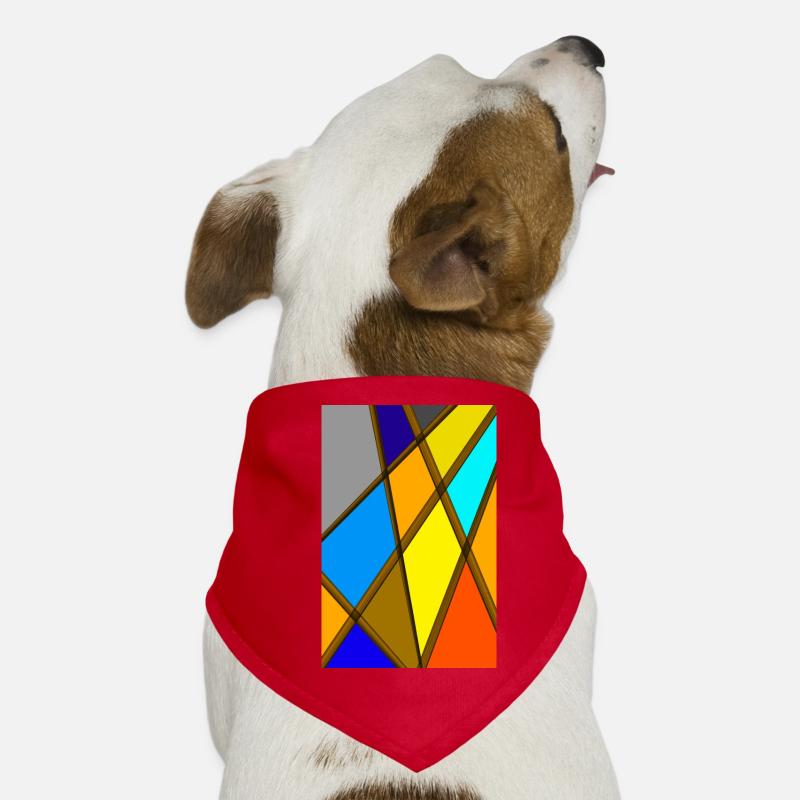 Bunte abstrakte Kunst Hunde-Bandana