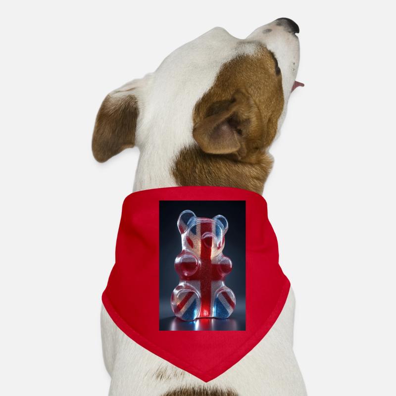 Drapeau britannique Gummy Bear Bandana pour chien