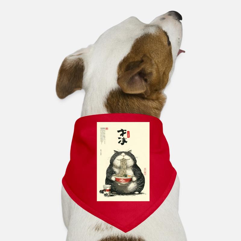 Neko Ramen Feast Dog Bandana