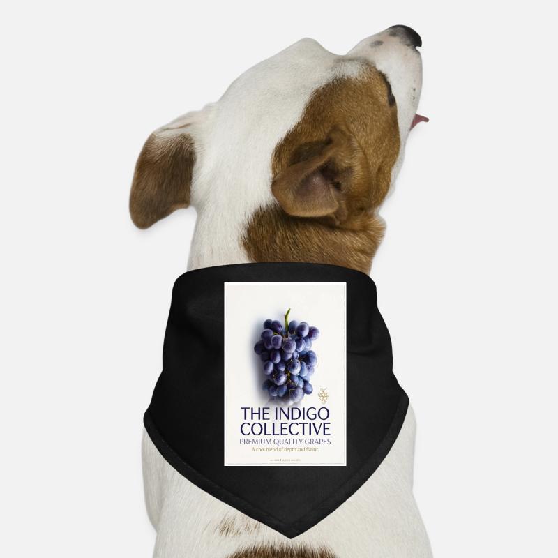 Indigo Collective Grapes Label Bandana pour chien