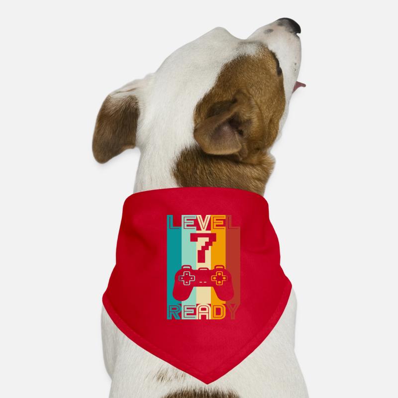 Conception de jeu pour le 7e anniversaire et le 7e anniversaire Bandana pour chien