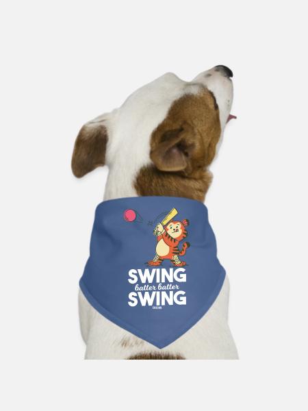 Tiger Ball Kids Batsman - Dog Bandana - red - Front