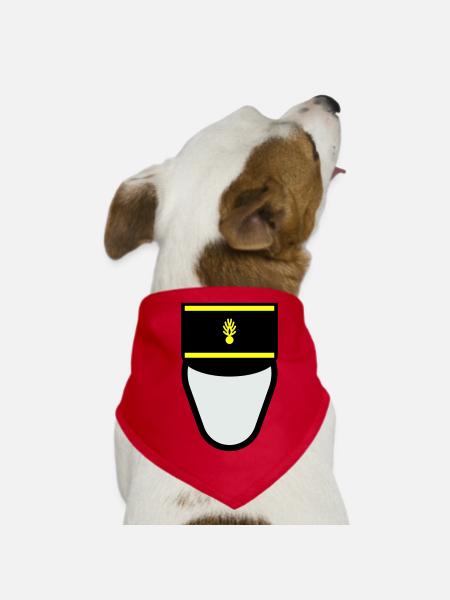 Gendarm Képi G.M. (Mobile Constable) - Hunde-Bandana - Rot - Vorne