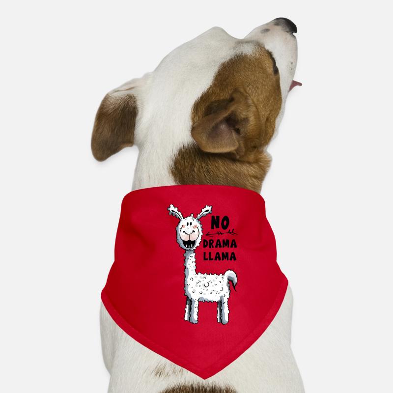 Non Llama Drama - Lama Bandana pour chien