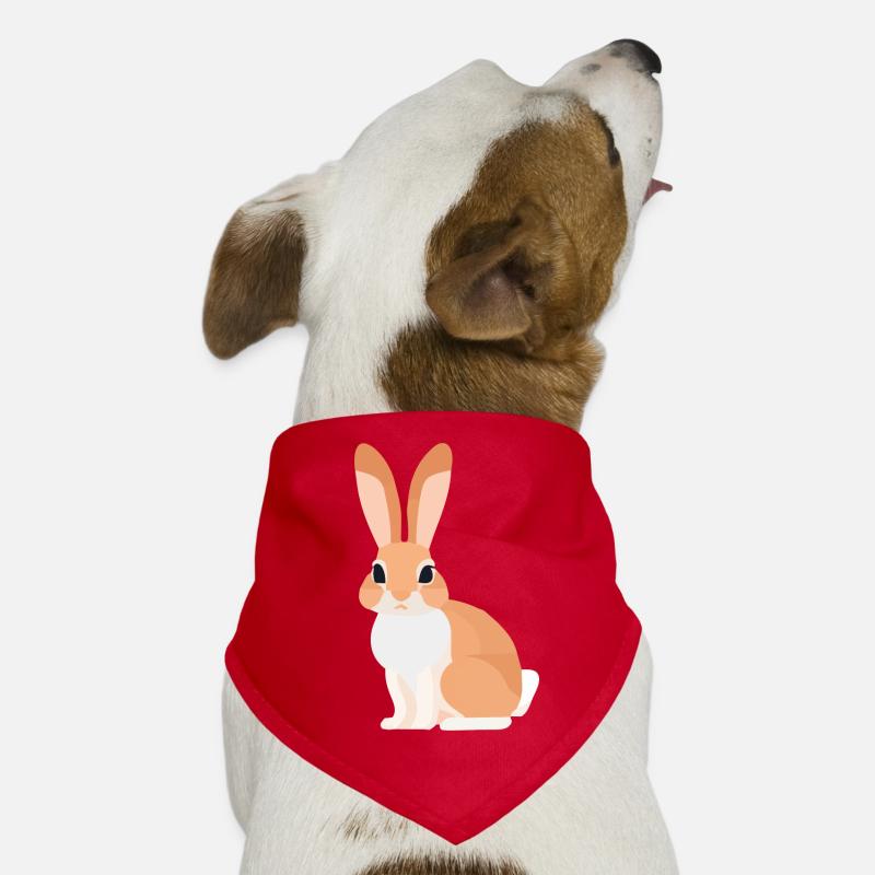 Bunny rabbit with big ears at Easter Dog Bandana