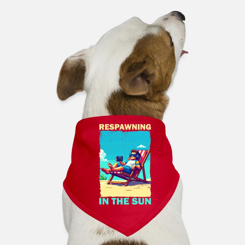 Pixelart Strandjugend mit Gaming-Elementen Hunde-Bandana