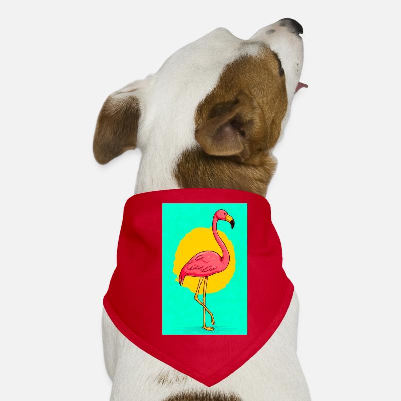 Flamant Bandana pour chien