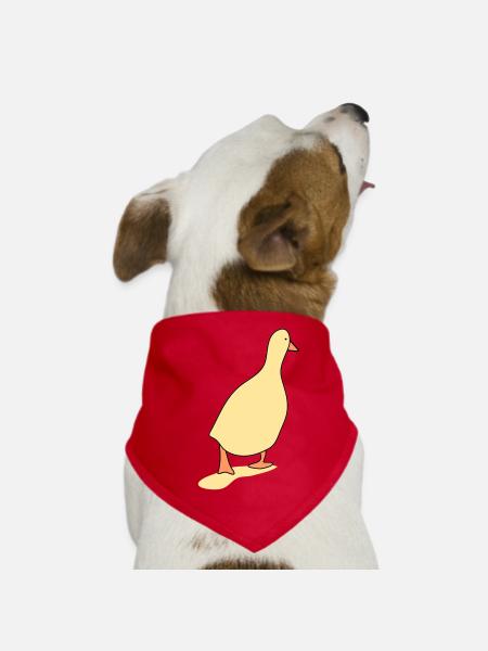 Entenvogel 3 - Hunde-Bandana - Rot - Vorne