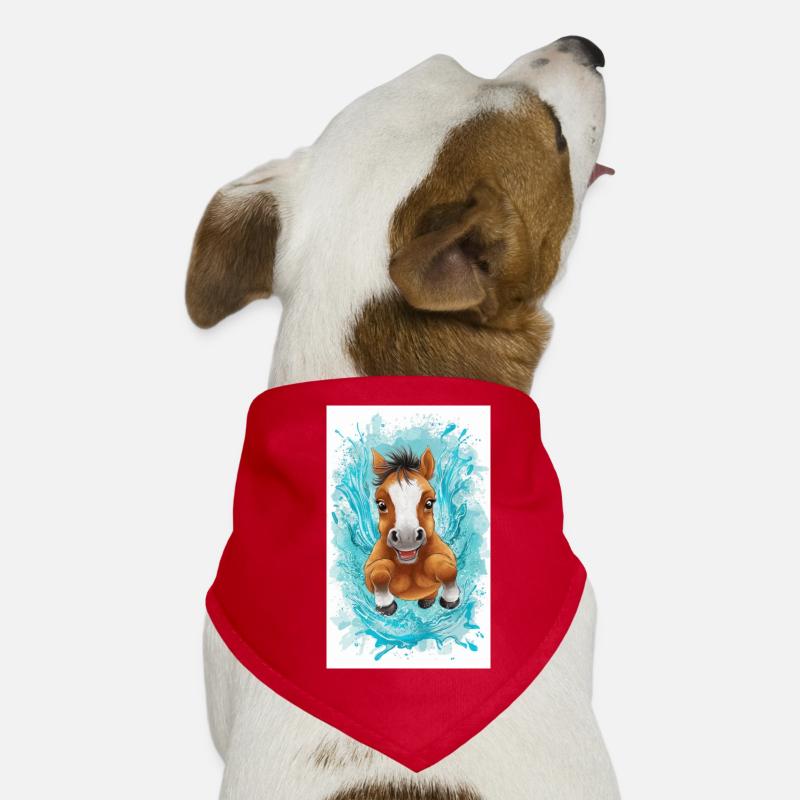 Petit cheval flottant Bandana pour chien