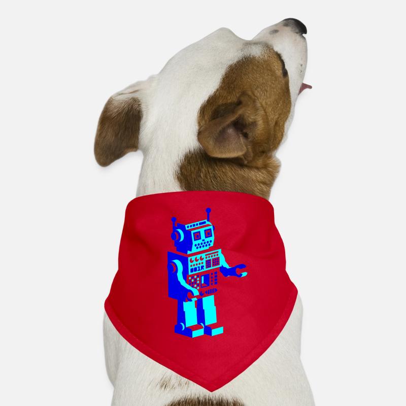 robot robot rétro Bandana pour chien