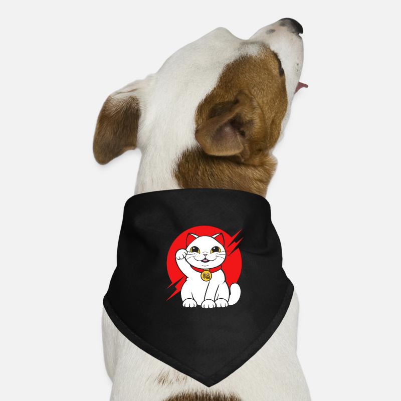 Maneki Neko Japan Glücksbringer Hunde-Bandana