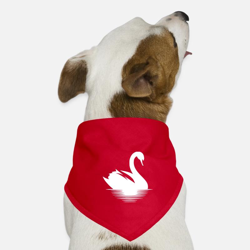 Stolzer Schwan Wasservogel Portrait Hunde-Bandana