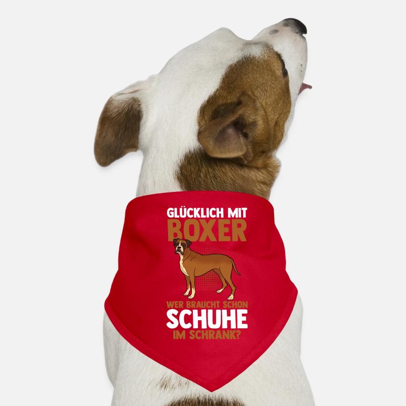 Hund Deutscher Boxer Hunde-Bandana