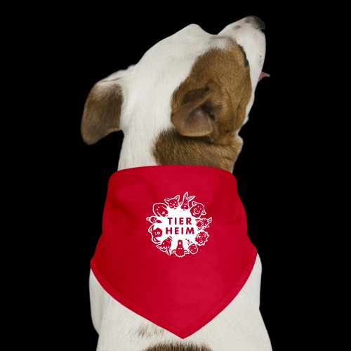 Tierheim Logo weiss - Hunde-Bandana