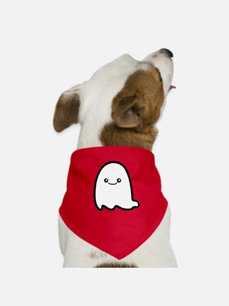 ghost comic - Hunde-Bandana - Rot - Vorne