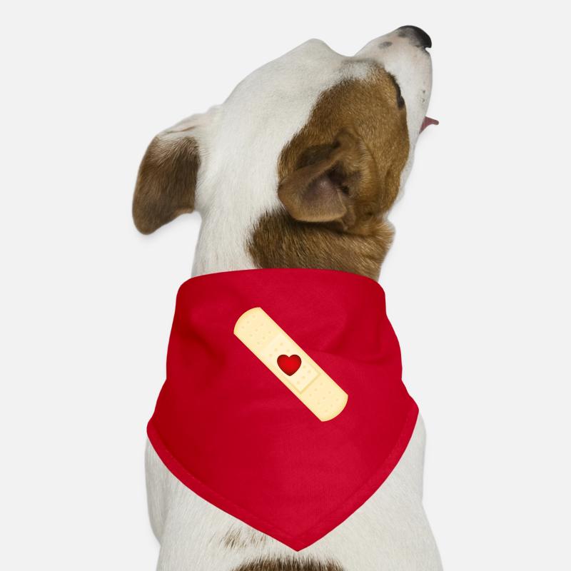 Smiley Plaster Hunde-Bandana
