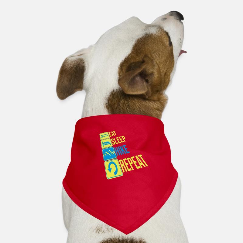 Hiking mountains repeat daily Dog Bandana