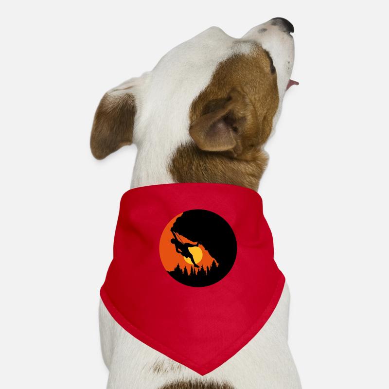 Sun Evening Climbing Silhouette Dog Bandana