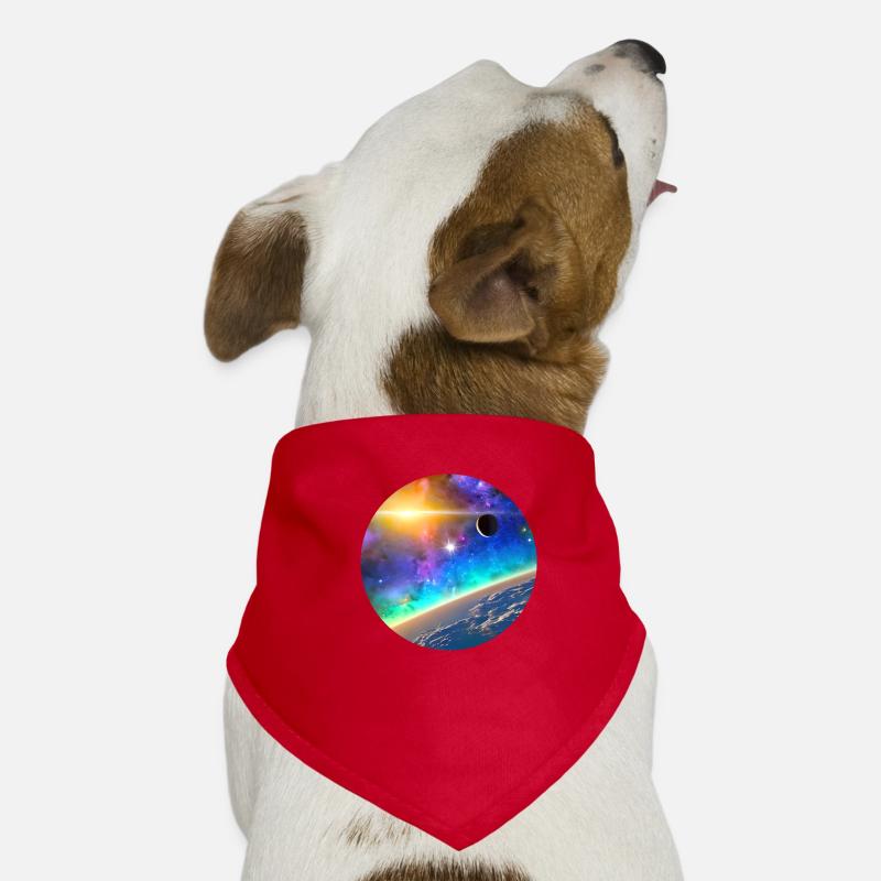 Galaxy Digital Art Dog Bandana