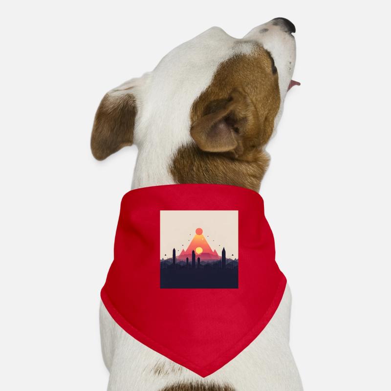 abstrakte Pyramide Hunde-Bandana