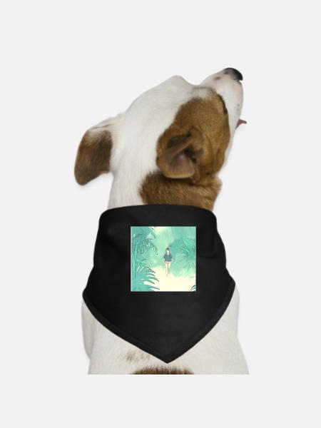 In the Jungle - Hunde-Bandana - Schwarz - Vorne