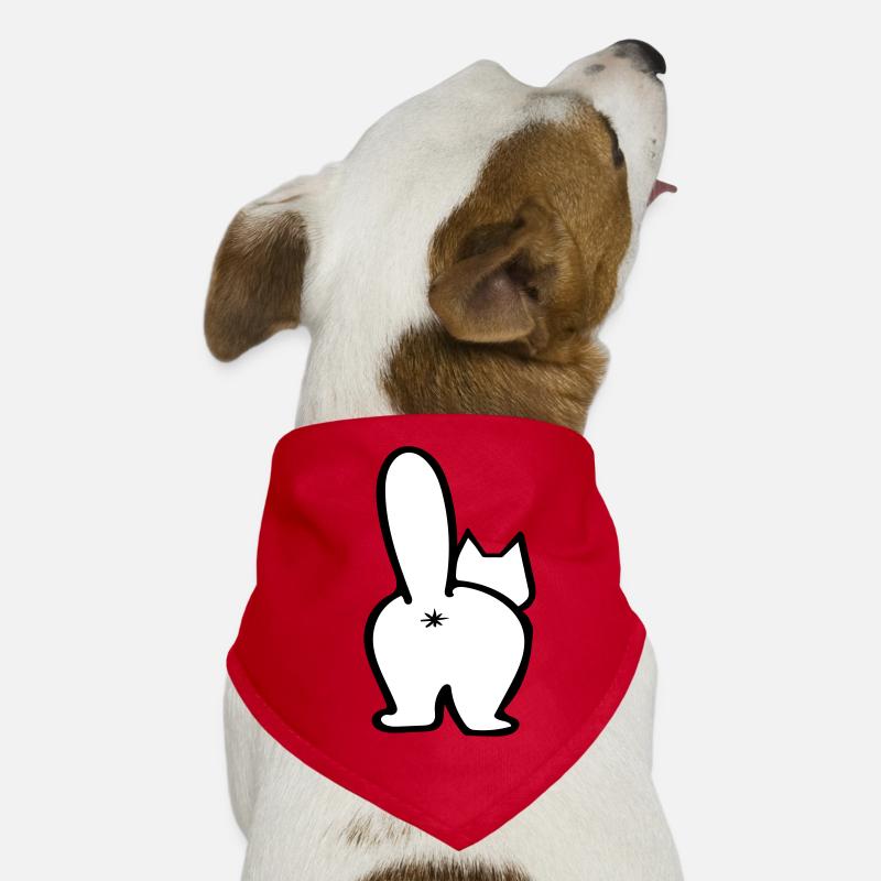 Chat par derrière. Sélection de couleurs libre Bandana pour chien