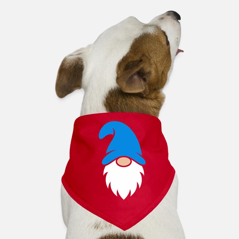 Azurblauer Gnom bärtiges Symbol Hunde-Bandana
