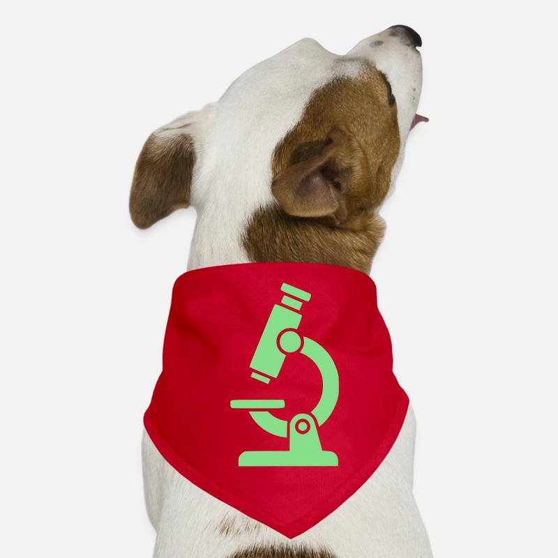 Icône de microscope Modern Bandana pour chien