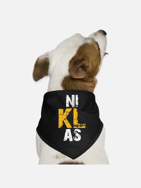 Niklas - Hunde-Bandana - Schwarz - Vorne