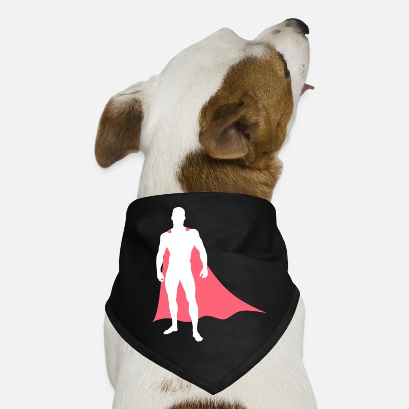 Superheld mit Umhang Hunde-Bandana