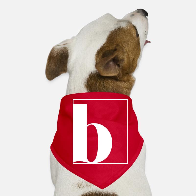 Buchstaben-Alphabet b Hunde-Bandana