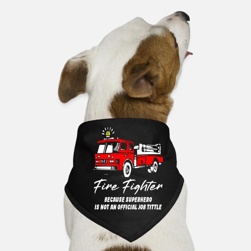 Firefighter Superhero Hunde-Bandana