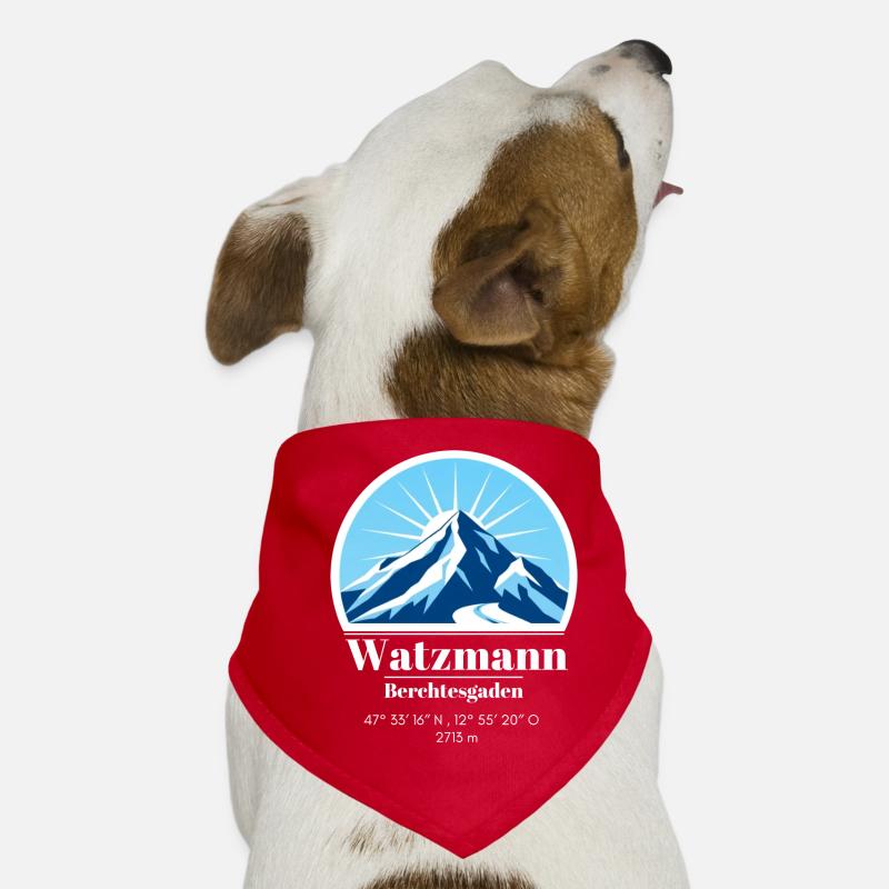 Watzmann Berchtesgaden Ski Winter Berg Hunde-Bandana