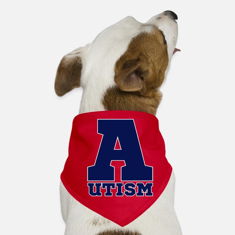 Autism - Hunde-Bandana - Rot