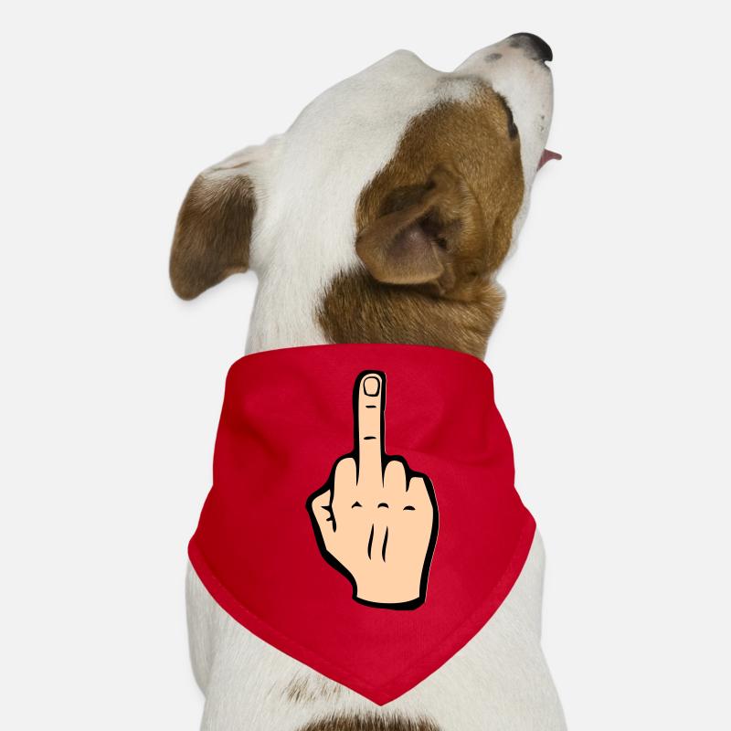 Mittelfinger Hunde-Bandana