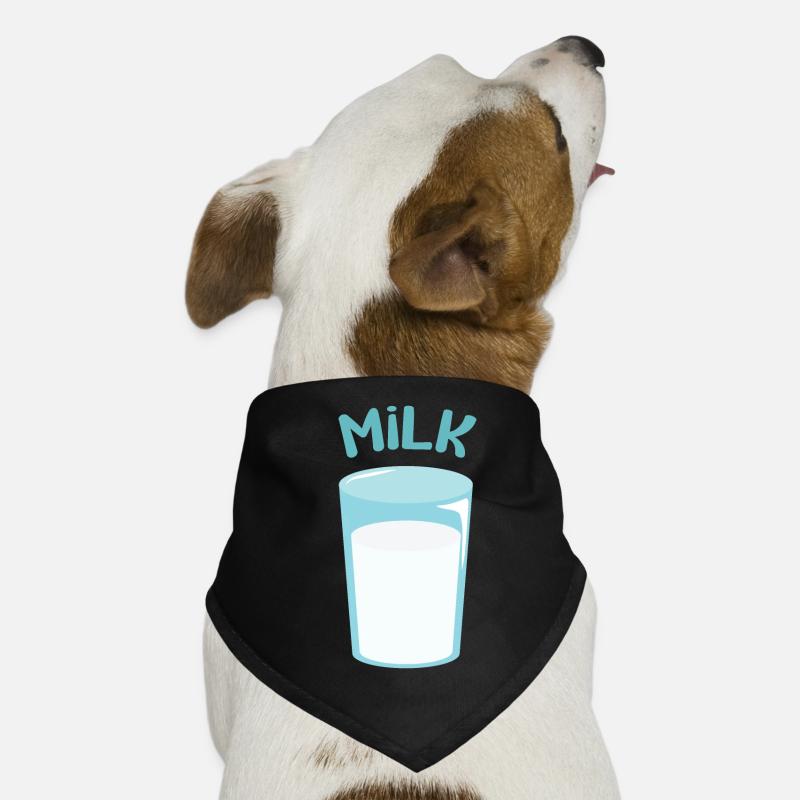 Glas Milch Hunde-Bandana