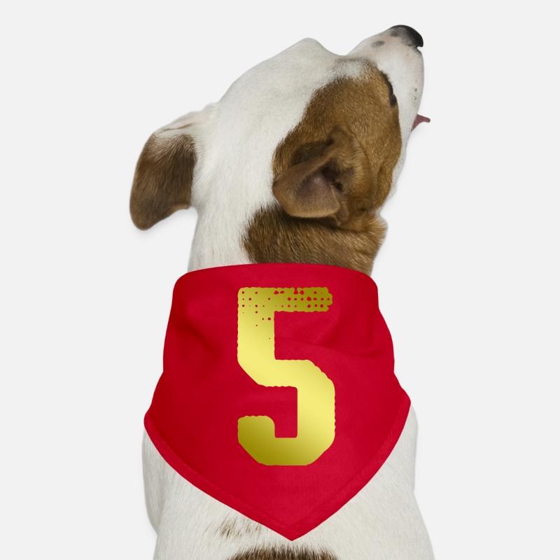 Maillot 5 numéros Bandana pour chien