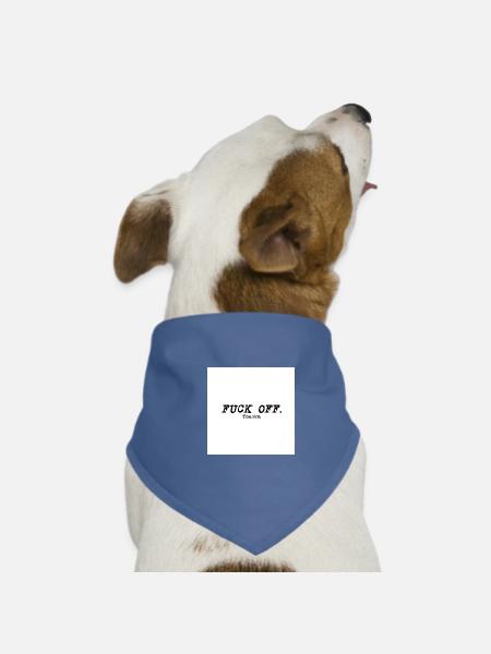 Fuck OFF hell - Hunde-Bandana - Rot - Vorne